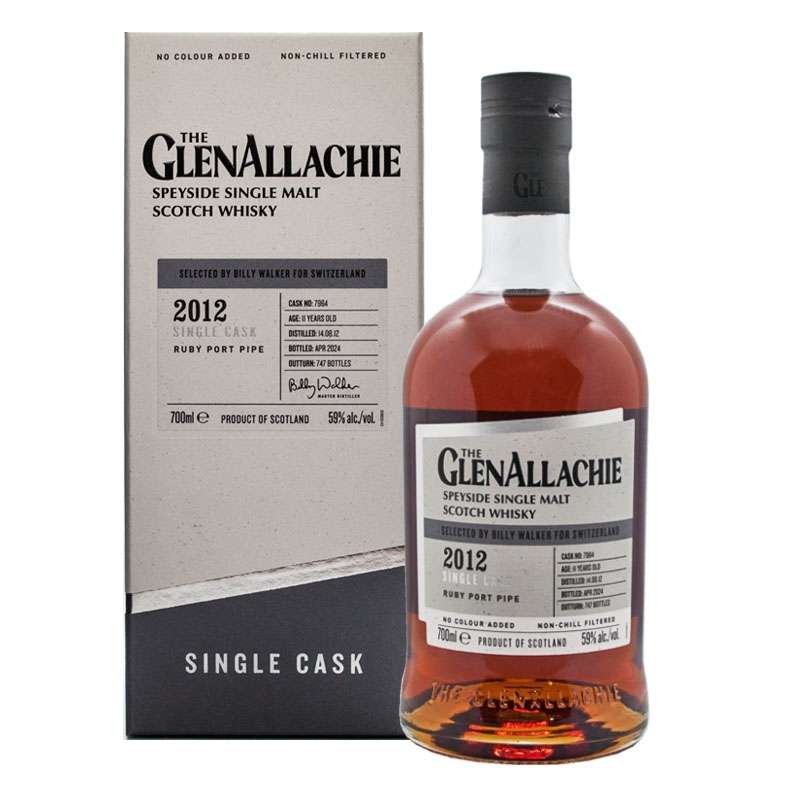 GlenAllachie 2012 11 Year Old Ruby Port Pipe Cask 7964