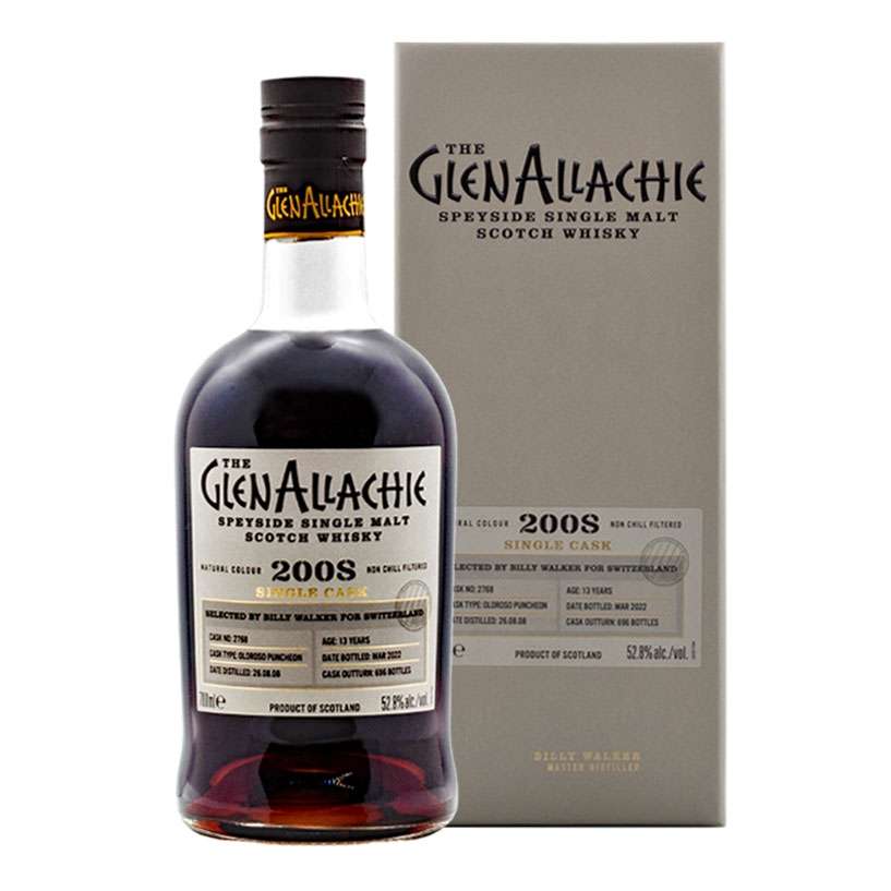 GlenAllachie 2008 13 Year Old Oloroso Puncheon for Switzerland