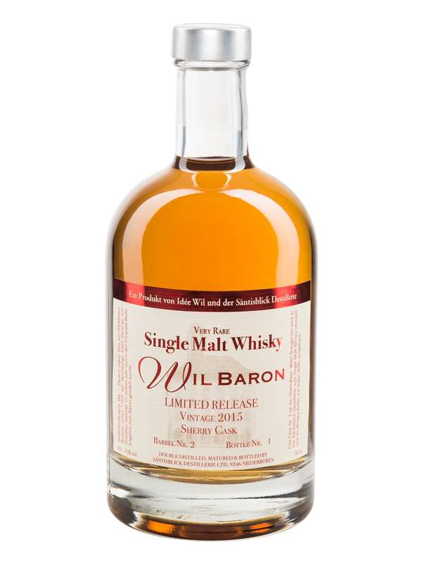 Säntisblick Destillerie Wil Baron 2015 Sherry Cask