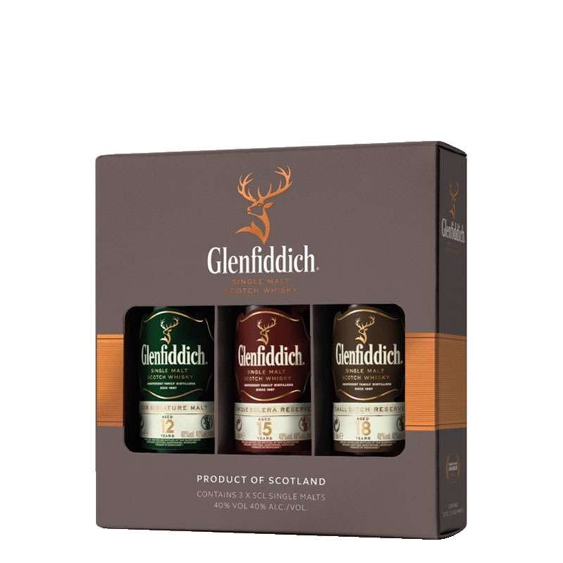Glenfiddich Whisky Tasting Collection 3x 5cl