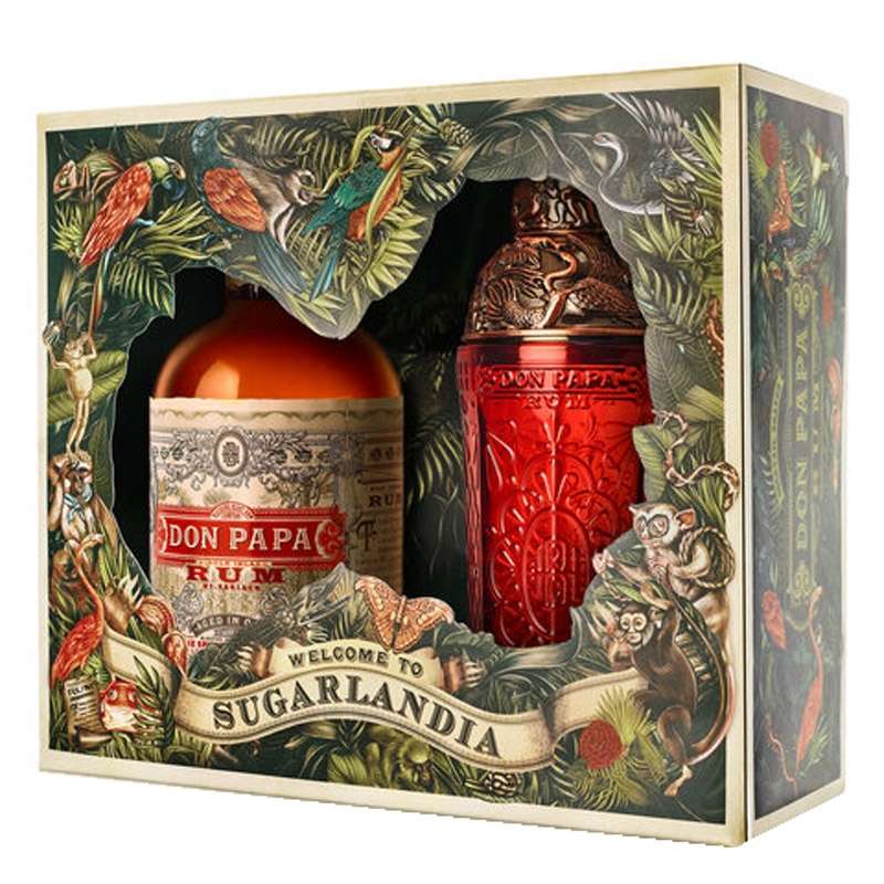 Don Papa 7 Single Island Rum + Shaker Gift Pack